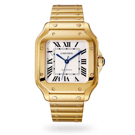 cartier full gold|Cartier gold watches for men.